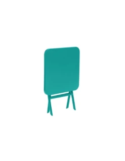 Table D'appoint Greensboro Carrée Pliante - Acier époxy - Emeraude -Mobilier De Jardin table d appoint greensboro carree pliante acier epoxy emeraude 1 1