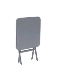 Table D'appoint Greensboro Carrée Pliante - Acier époxy - Quartz -Mobilier De Jardin table d appoint greensboro carree pliante acier epoxy quartz 2