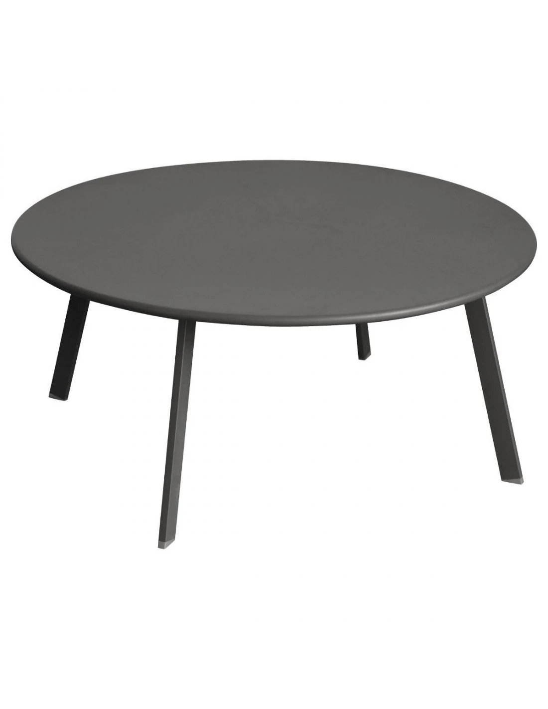 Table D'appoint Saona D.90 X H.40 Cm Graphite - Acier époxy 1 Table D'appoint Saona D.90 X H.40 Cm Graphite - Acier époxy