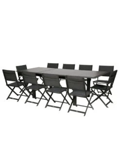 Table De Jardin Allure Extensible 10 Places - Aluminium Et HPL Effet Bois -Mobilier De Jardin table de jardin allure extensible 10 places aluminium et hpl effet bois 4