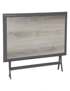 Table De Jardin Azua Pliante Rectangle 4 Places - Aluminium - Gris Smoke Plateau Ect Effet Bois -Mobilier De Jardin table de jardin azua pliante rectangle 4 places aluminium gris smoke plateau ect effet bois 3