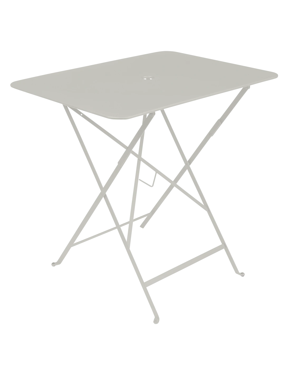 Table De Jardin Bistro 77 X 57 Cm - Métal Pliante Rectangle - Gris Argile 1 Table De Jardin Bistro 77 X 57 Cm - Métal Pliante Rectangle - Gris Argile