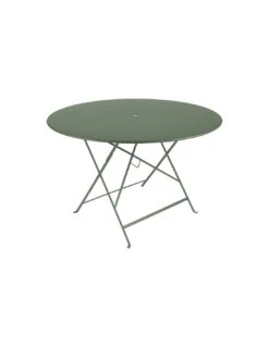 Table De Jardin Bistro D.117 Cm - Métal Pliante Ronde - Cactus
