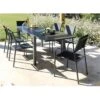 Table De Jardin Elise Extensible - 6 à 8 Places - Aluminium Graphite