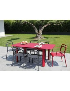 Mobilier De Jardin -Mobilier De Jardin table de jardin eos extensible 130180 cm aluminium 4