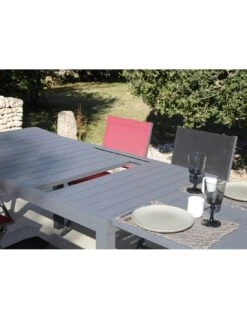 Table De Jardin Extensible Alice - Aluminium Graphite - 140 / 240 -Mobilier De Jardin table de jardin extensible alice aluminium graphite 140 240 6