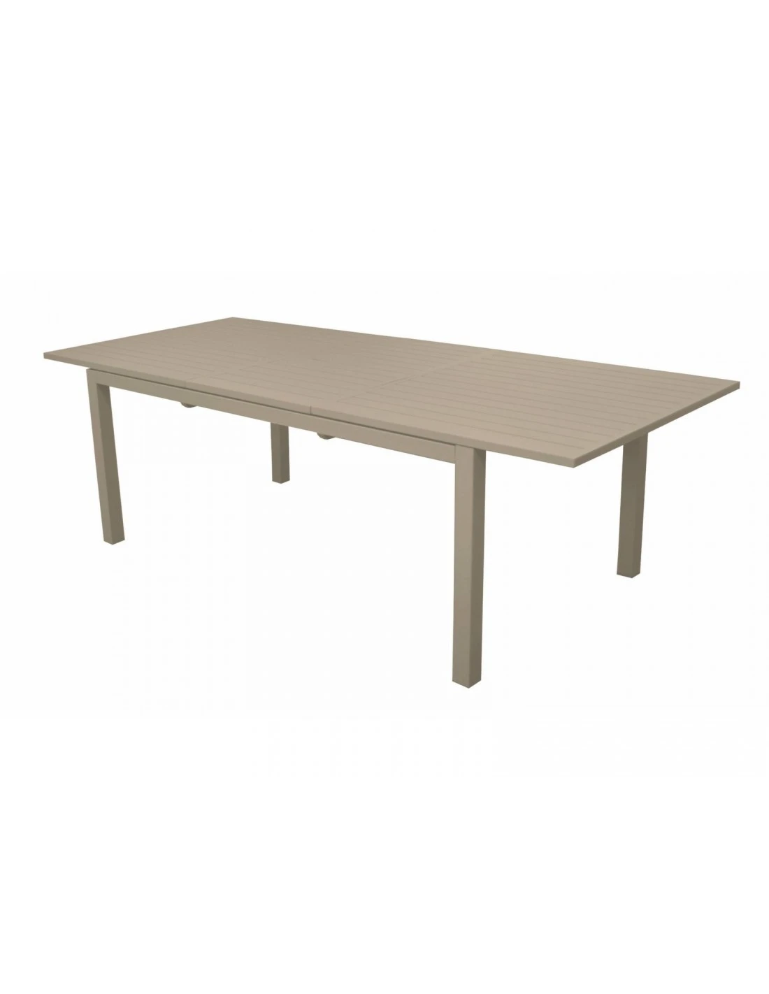 Table De Jardin Extensible GENES 160/240 X 100 Cm - Aluminium - Crème 2 Table De Jardin Extensible GENES 160/240 X 100 Cm - Aluminium - Crème – Image 2