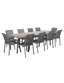 Table De Jardin Extensible Pavane 10 Personnes - Pécan -Mobilier De Jardin table de jardin extensible pavane 10 personnes pecan 3