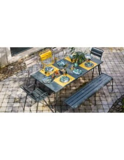 Table De Jardin Monceau 194 X 94 CM - 8 Personnes - Carbone -Mobilier De Jardin table de jardin monceau 194 x 94 cm 8 personnes 7