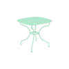Table De Jardin Opéra Carronde Carrée 82 X 82 Cm - Acier - Vert Opaline
