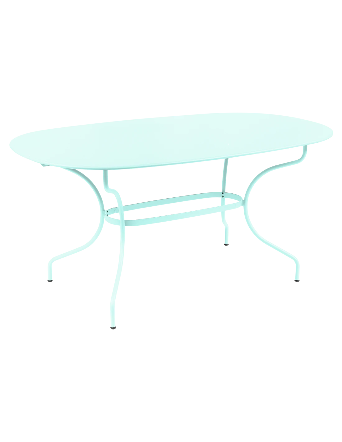 Table De Jardin Opéra Ovale 160 X 90 Cm - Métal Acier - Menthe Glaciale 1 Table De Jardin Opéra Ovale 160 X 90 Cm - Métal Acier - Menthe Glaciale