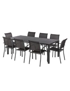 Table De Jardin Piazza Fixe - 8 Places - Aluminium Graphique 9 Table De Jardin Piazza Fixe - 8 Places - Aluminium Graphique -Mobilier De Jardin table de jardin piazza fixe 8 places aluminium graphique 2