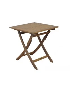 Table De Jardin Sophie Pliante En Bois D'eucalyptus - 70 X 70 Cm