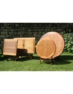 Table De Jardin Sophie Pliante En Bois D'eucalyptus - 70 X 70 Cm -Mobilier De Jardin table de jardin sophie pliante bois d eucalyptus proloisirs 4