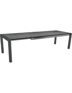 Table De Jardin Extensible Anthracite 214 (254/294) X 100 Cm Plateau HPL - Stern - HPL SILVERSTAR CIMENT