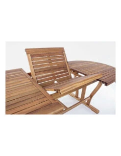 Table Ovale Extensible Acacia Noémi 180/240 X 100cm -Mobilier De Jardin table ovale extensible acacia noemi 180240 x 100cm 1 4