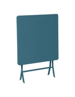 Table Pliante Carrée Greensboro 2 Places - Bleu Canard -Mobilier De Jardin table pliante carree greensboro 2 places bleu canard 2