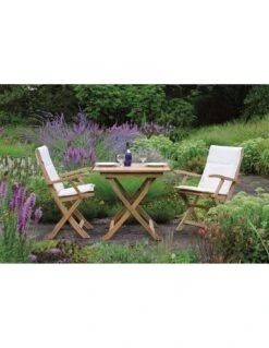 Table Pliante En Teck Malaga 80 X 80 Cm - Stern -Mobilier De Jardin table pliante en teck malaga stern 2