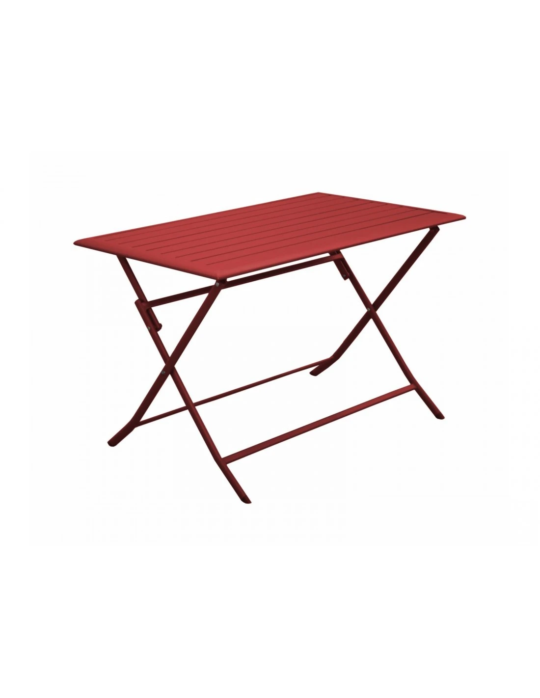 Table Pliante LORITA 110 X 70 Cm En Aluminium - Rouge 1 Table Pliante LORITA 110 X 70 Cm En Aluminium - Rouge