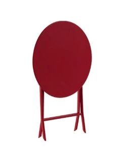 Table Pliante Ronde Greensboro 2 Places - Acier époxy -Mobilier De Jardin table pliante ronde greensboro 2 places acier epoxy 2