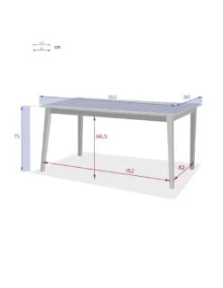Table Rectangulaire TIWI En Bois D'Acacia -Mobilier De Jardin table rectangulaire tiwi en bois d acacia 7