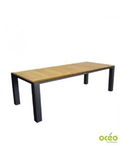 Table Torino 240 X 100 Aluminium/Teck - Graphite/Teck