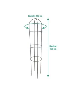 Tipis "obélisque" Anthracite Au Choix - 1.5 M
