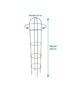 Tipis "obélisque" Anthracite Au Choix - 1.5 M -Mobilier De Jardin tipis obelisque anthracite au choix 9