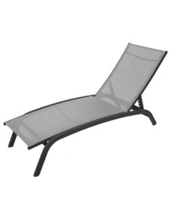 Transat Bonao 4 Positions - Aluminium Et Texaline - Graphite / Galet -Mobilier De Jardin transat bonao 4 positions aluminium et texaline graphite galet 2