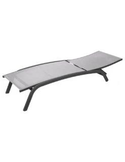 Transat Bonao 4 Positions - Aluminium Et Texaline - Graphite / Galet -Mobilier De Jardin transat bonao 4 positions aluminium et texaline graphite galet 3