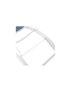 Transat De Jardin Milenio - 5 Positions - Aluminium Et Texaline - Bleu Pétrole / Blanc -Mobilier De Jardin transat de jardin milenio 5 positions aluminium et texaline bleu petrole blanc 2