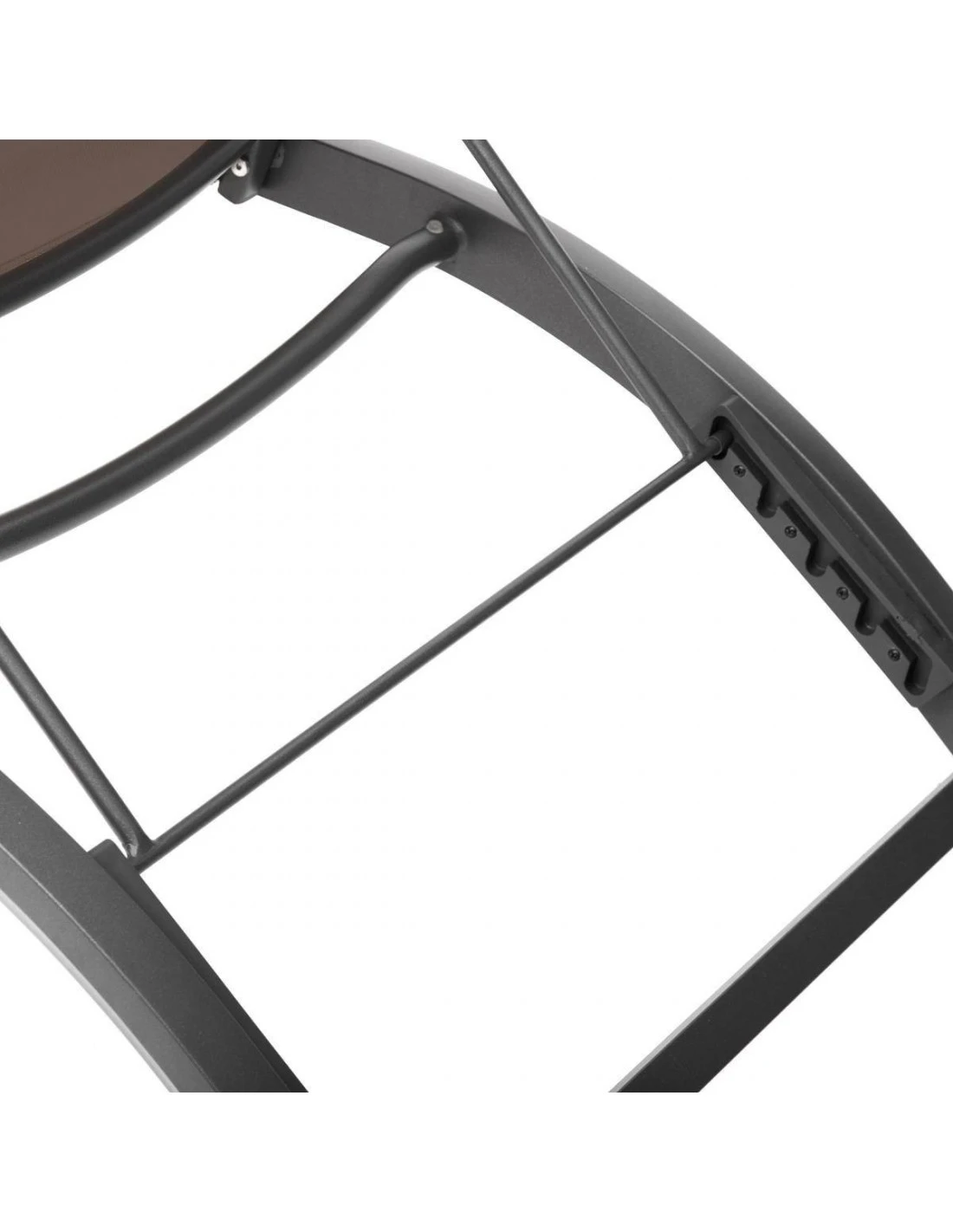 Transat De Jardin Milenio - 5 Positions - Aluminium Et Texaline - Graphite / Anthracite 3 Transat De Jardin Milenio - 5 Positions - Aluminium Et Texaline - Graphite / Anthracite – Image 3