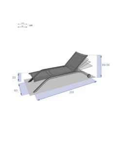 Transat De Jardin Milenio - 5 Positions - Aluminium Et Texaline - Graphite / Anthracite 9 Transat De Jardin Milenio - 5 Positions - Aluminium Et Texaline - Graphite / Anthracite -Mobilier De Jardin transat de jardin milenio 5 positions aluminium et texaline graphite anthracite 4