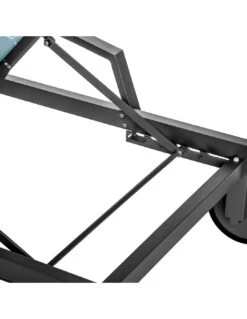 Transat De Jardin Ocala 4 Positions Aluminium Et Texaline - Graphite / Bleu Canard -Mobilier De Jardin transat de jardin ocala 4 positions aluminium et texaline 5