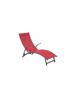 Transat Pliant Samba - 4 Positions - Aluminium Anodisé - Graphite / Grenade 9 Transat Pliant Samba - 4 Positions - Aluminium Anodisé - Graphite / Grenade -Mobilier De Jardin transat pliant samba 4 positions aluminium anodise graphite grenade 4