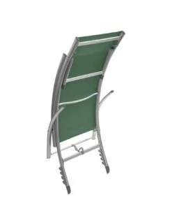 Transat Pliant Samba - 4 Positions - Aluminium Anodisé - Graphite / Olive -Mobilier De Jardin transat pliant samba 4 positions aluminium anodise graphite olive 5